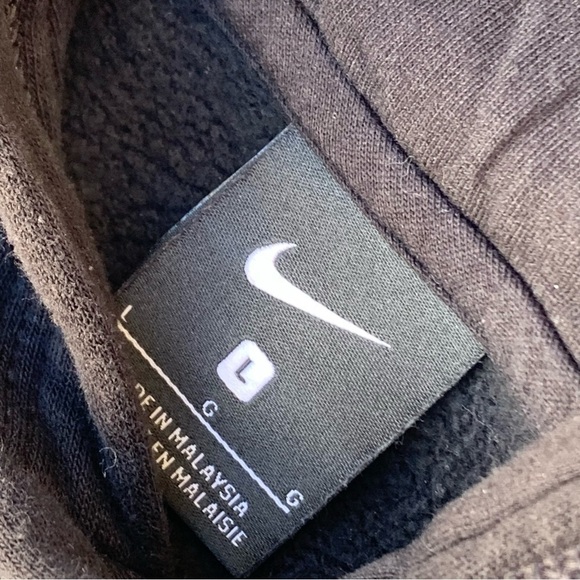 Nike Football Hoodie Youth size Large Swoosh Black - Picture 3 of 7